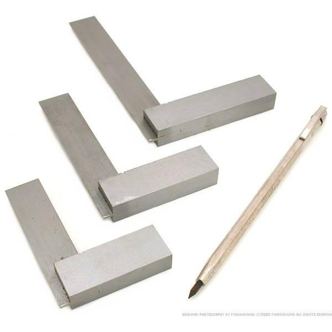 3 Machinist Squares & Carbide Pen Scriber Jewelry Design Art Sculpting Tool